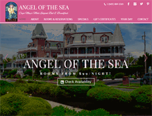 Tablet Screenshot of angelofthesea.com